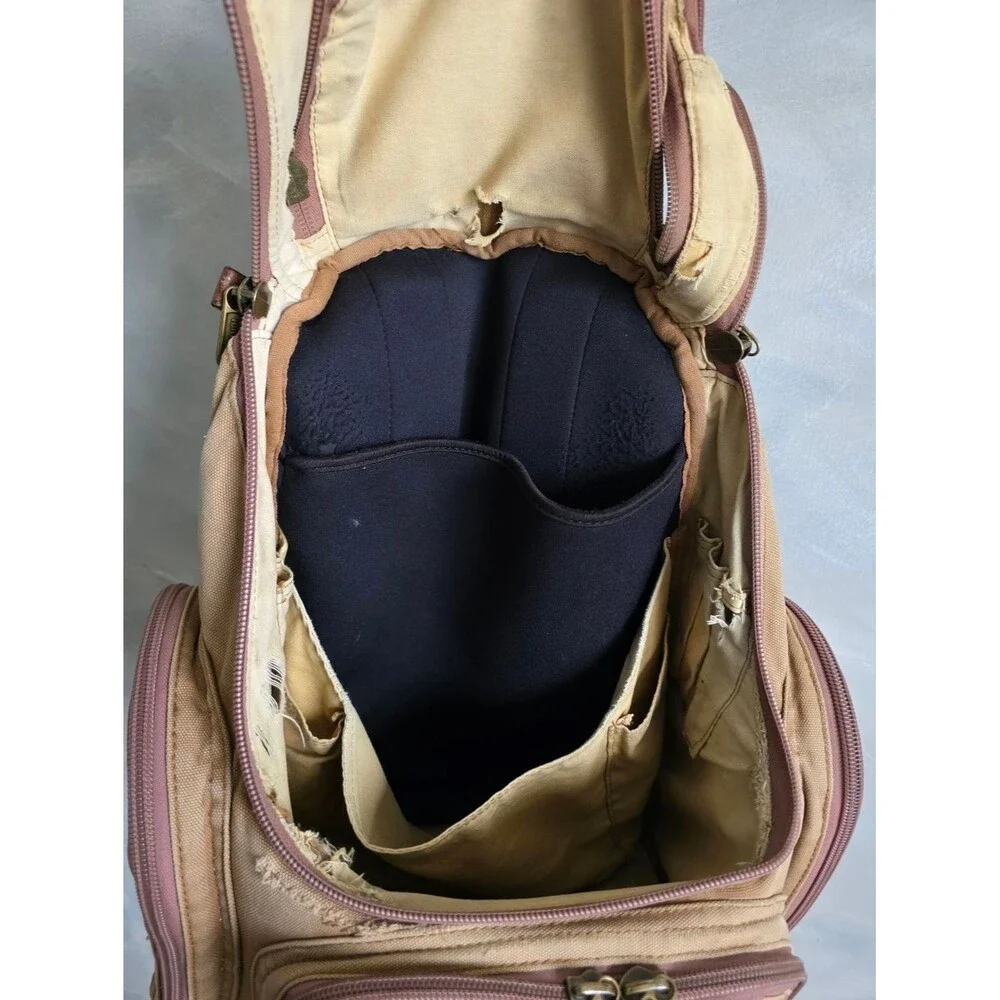 Duluth Heavy Duty Canvas Rugged Backpack Canvas/Leather Daypack Worn